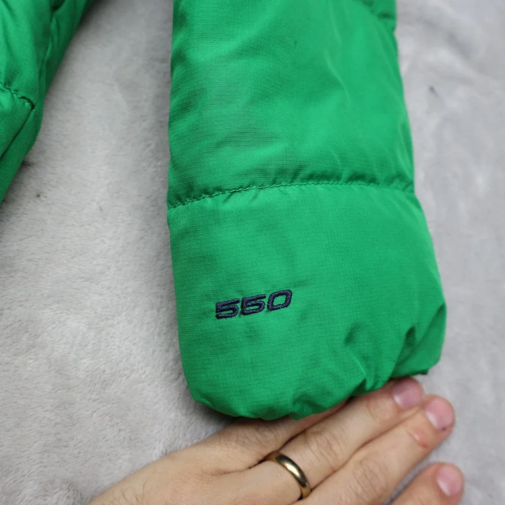 North Face Down Jacket Toddler 5 Green Mooddoggy II Hooded 550 Fill Insulated